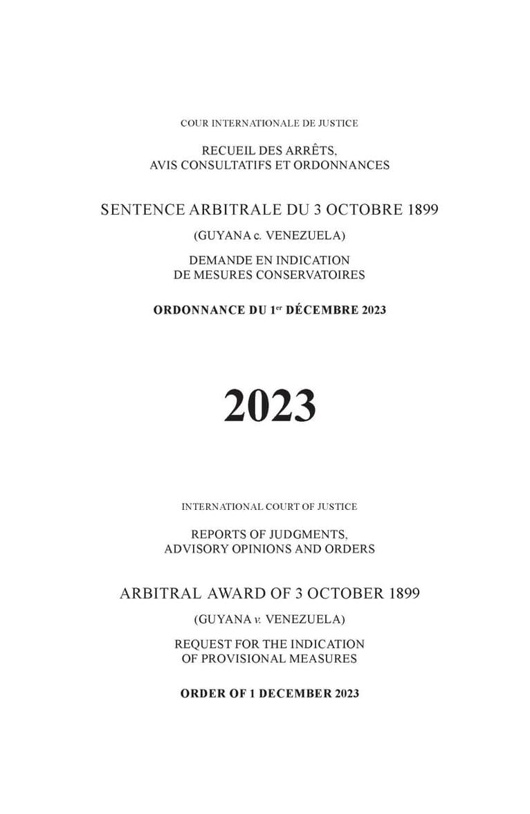 Arbitral Award of 3 October 1899 (Guyana V. Venezuela)