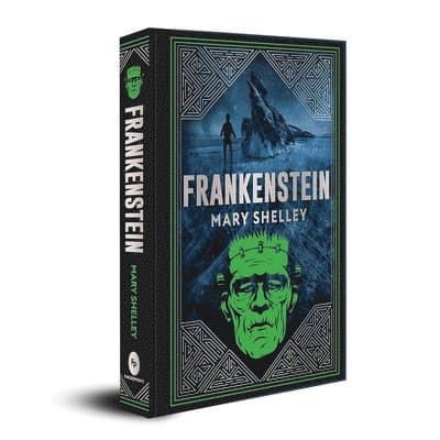 Omslag till boken Frankenstein av Mary Shelley