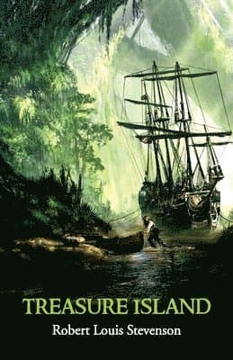 Omslag till boken Treasure Island av Robert Louis Stevenson