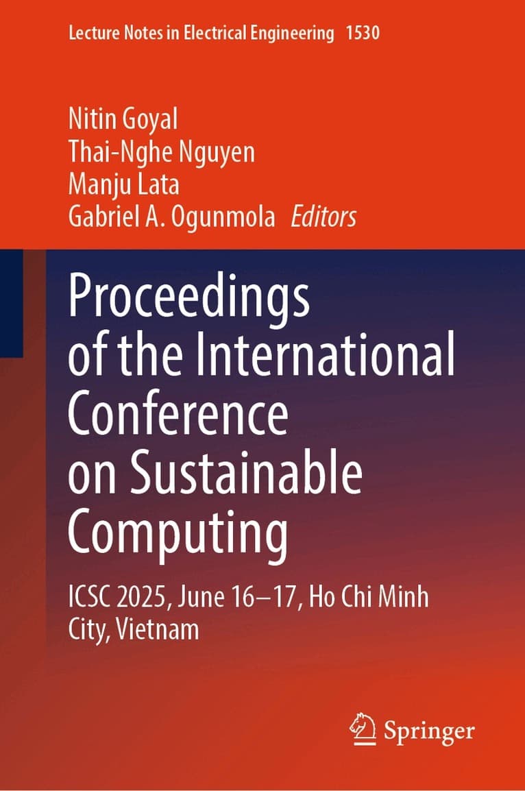 Proceedings of the International Conference on Sustainable Computing