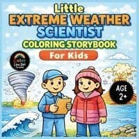 Little Extreme Weather Scientist Coloring Storybook For Kids