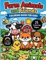 Farm Animals and Friends Coloring Book for Kids