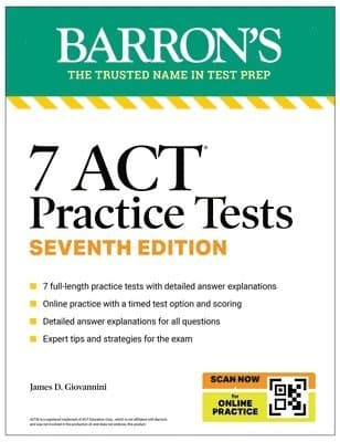 7 ACT Practice Tests, Seventh Edition + Online Practice (2026)