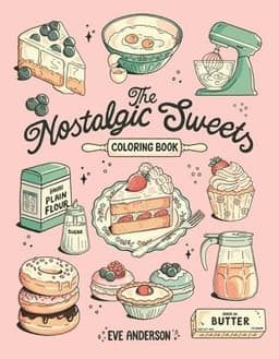 Nostalgic Sweets Coloring Book