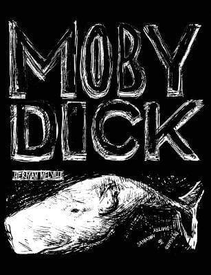 Omslag till boken Moby Dick av Herman Melville