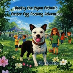 Bootsy the Cajun Pitbull's Easter Egg Pocking Adventure