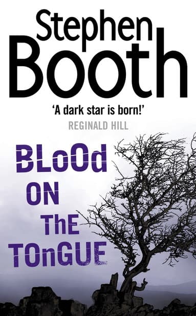 Omslag till boken Blood on the Tongue av Stephen Booth