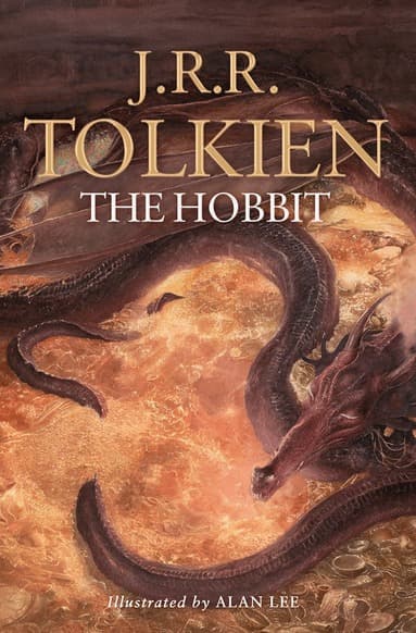 Omslag till boken Hobbit av J. R. R. Tolkien