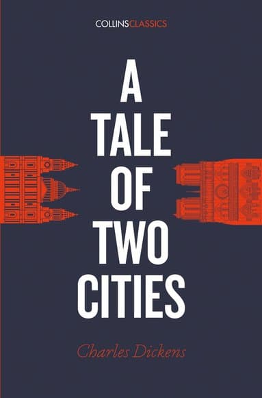 Omslag till boken Tale of Two Cities av Charles Dickens