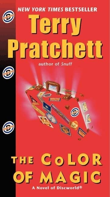 Omslag till boken The Color of Magic av Terry Pratchett