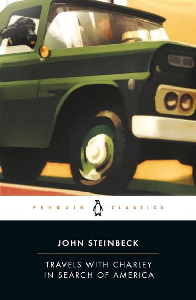 Omslag till boken Travels with Charley in Search of America av John Steinbeck