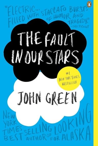 Omslag till boken The Fault in Our Stars av John Green