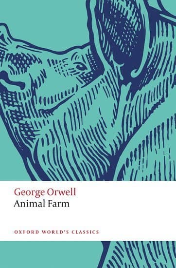 Omslag till boken Animal Farm av George Orwell