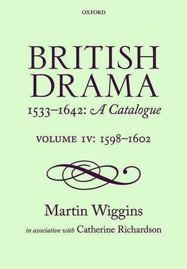 British Drama 1533-1642: A Catalogue