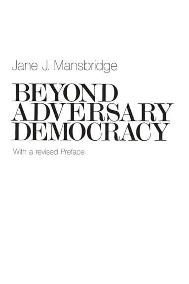 Beyond Adversary Democracy