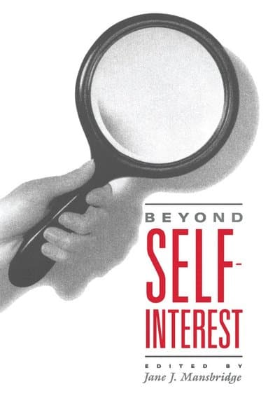 Beyond Self-Interest