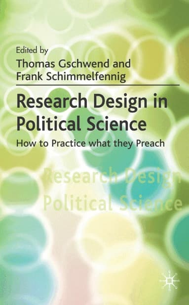 Research Design in Political Science