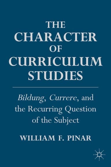 William F Pinar best book