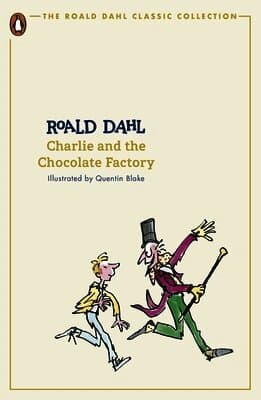 Omslag till boken Charlie and the Chocolate Factory av Roald Dahl