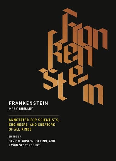 Omslag till boken Frankenstein av Mary Shelley