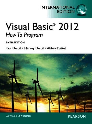 Visual Basic 2012 How to Program