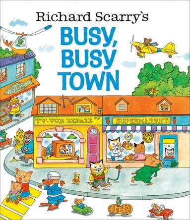 Omslag till boken Richard Scarry's Busy, Busy Town av Richard Scarry