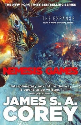Omslag till boken Nemesis Games av James S. A. Corey