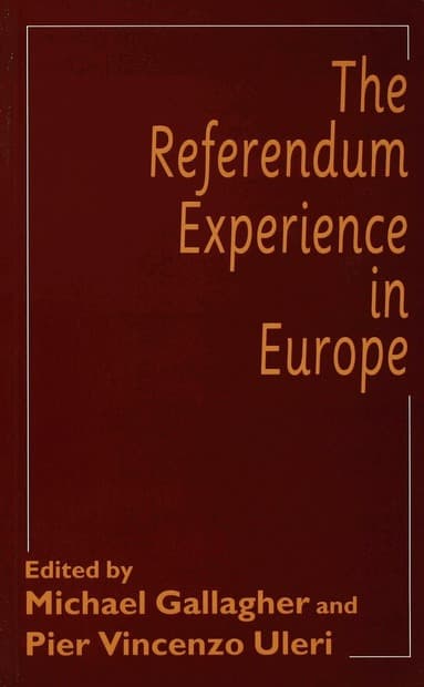 Referendum Experience in Europe