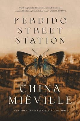 Omslag till boken Perdido Street Station av China Miéville