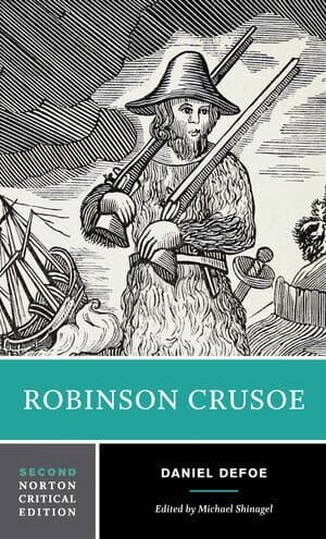 Omslag till boken Robinson Crusoe av Daniel Defoe