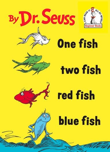 Omslag till boken One Fish Two Fish Red Fish Blue Fish av Dr. Seuss