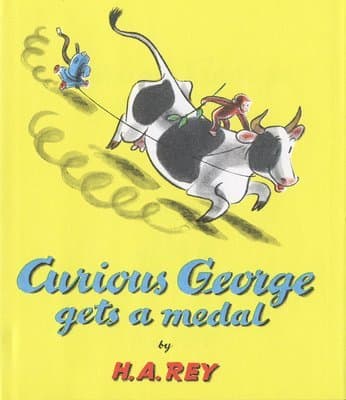 Omslag till boken Curious George Gets a Medal av H. A Rey