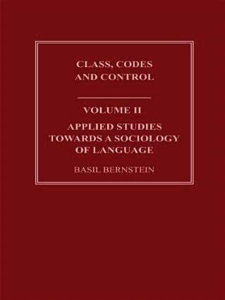 Applied Studies Towards a Sociology of Language