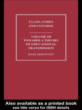 Towards a Theory of Educational Transmissions