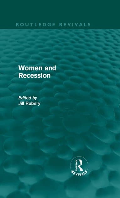 Women and Recession (Routledge Revivals)