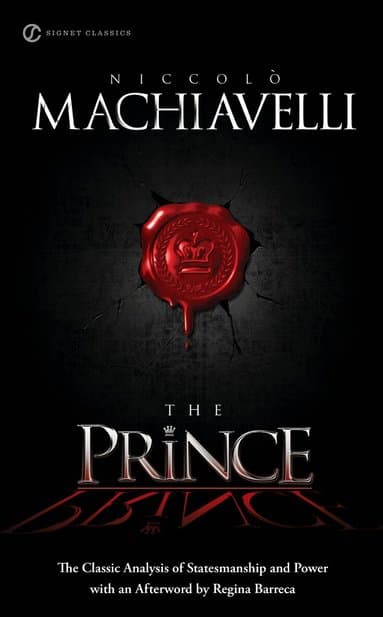 Omslag till boken Prince av Niccolo Machiavelli
