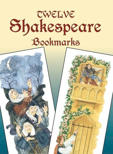 Twelve Shakespeare Bookmarks