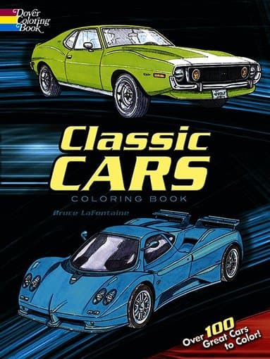 Classic Cars Coloring Book