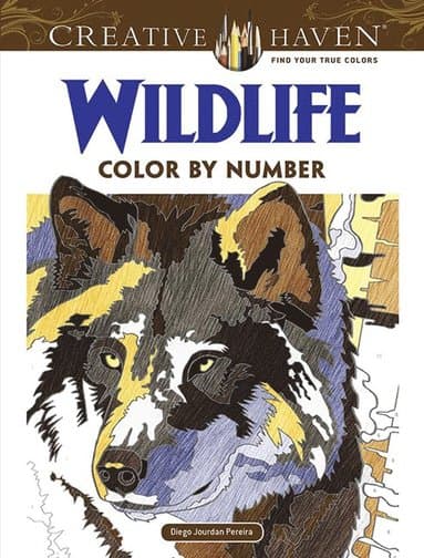 Creative Haven Wildlife Color by Number Coloring Book