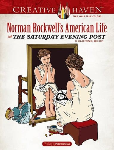 Creative Haven Norman Rockwell's American Life from The Saturday Evening Post Coloring Book