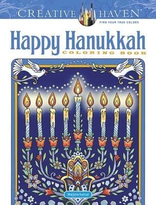 Creative Haven Happy Hanukkah Coloring Book