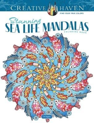 Creative Haven Stunning Sea Life Mandalas Coloring Book