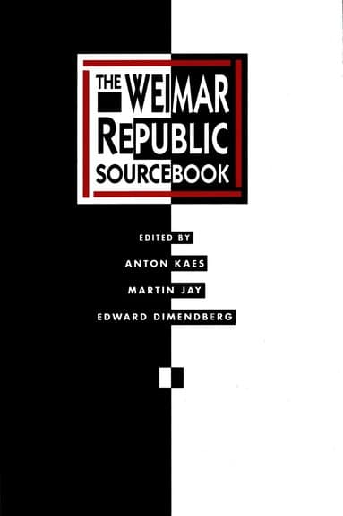 Weimar Republic Sourcebook