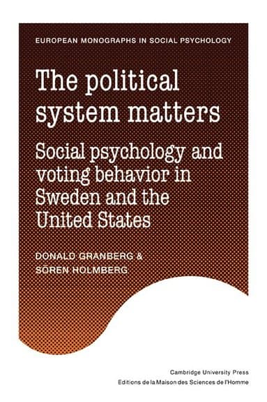 Sören Holmberg best book