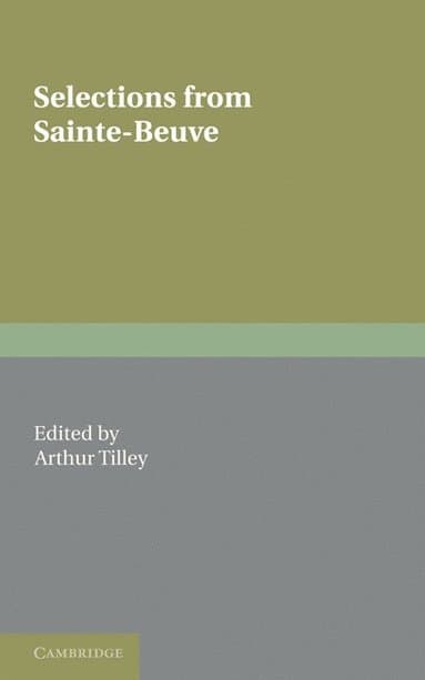 Charles Augustin Sainte-Beuve best book