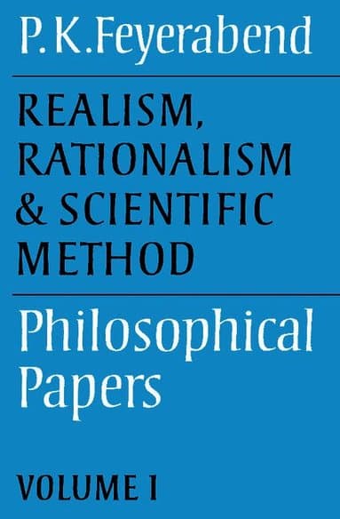Realism, Rationalism and Scientific Method: Volume 1