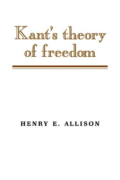 Kant's Theory of Freedom