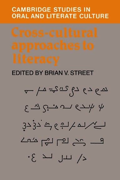 Cross-Cultural Approaches to Literacy