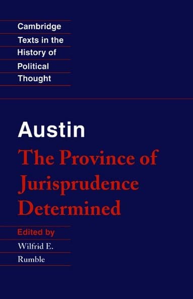 Austin: The Province of Jurisprudence Determined