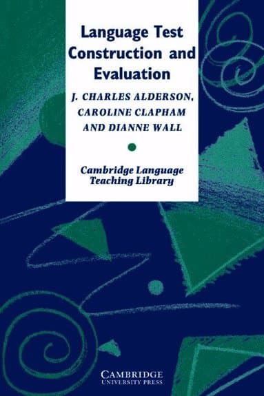 Language Test Construction and Evaluation